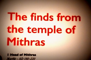 Museum of London mithras 2